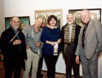 Ričardas Filistovičius mit Kollegen Künstlern